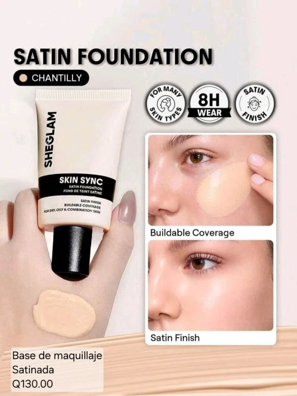 Base de Maquillaje Satinada Sheglam **BAJO PEDIDO**