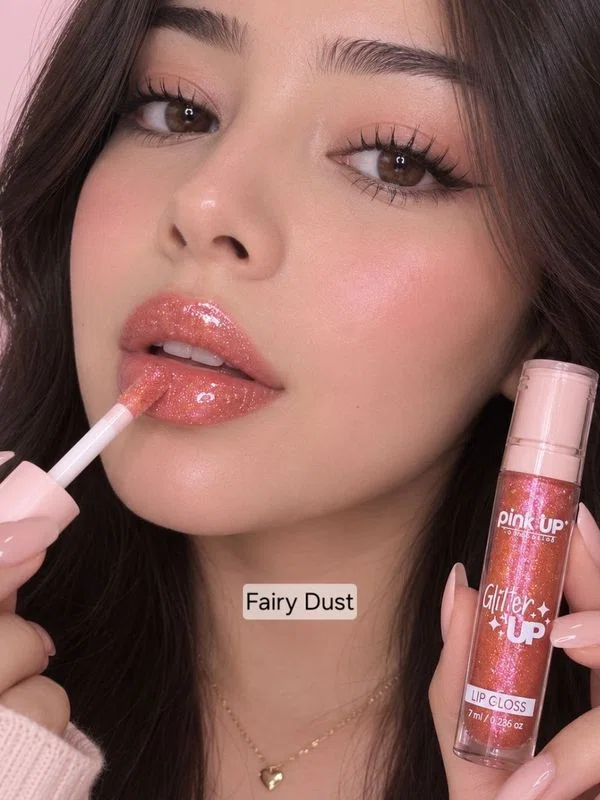Lip Gloss Glitter Up - Pink Up