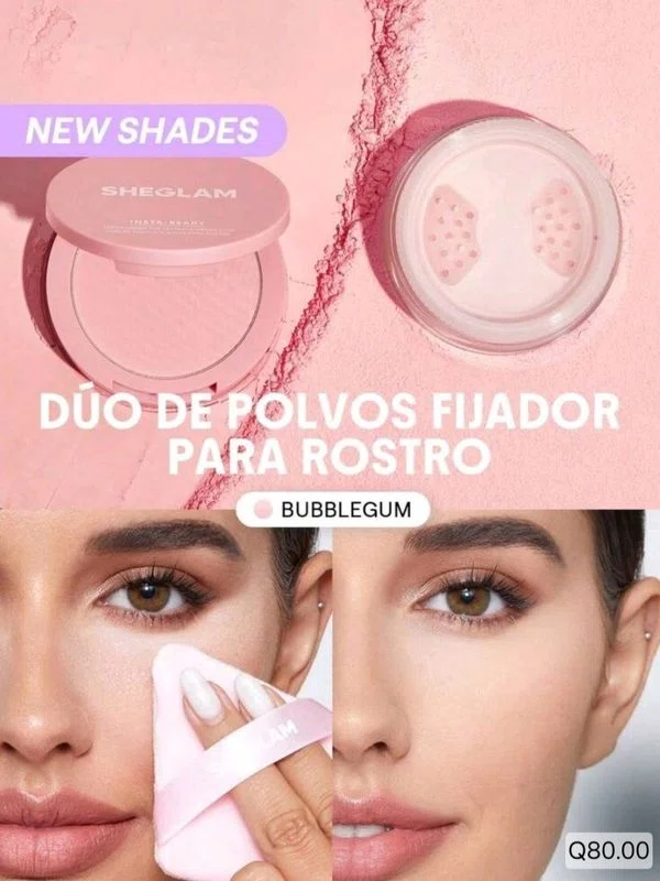 Duo de polvos Insta Ready Bubblegum Sheglam **BAJO PEDIDO**