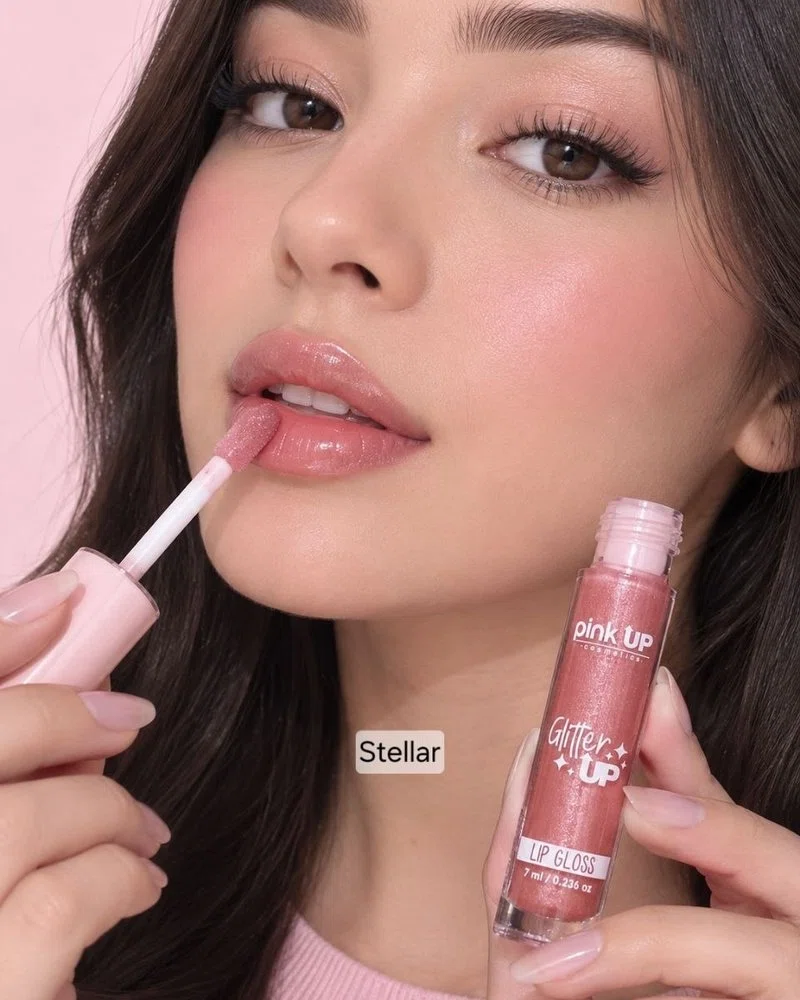 Lip Gloss Glitter Up - Pink Up