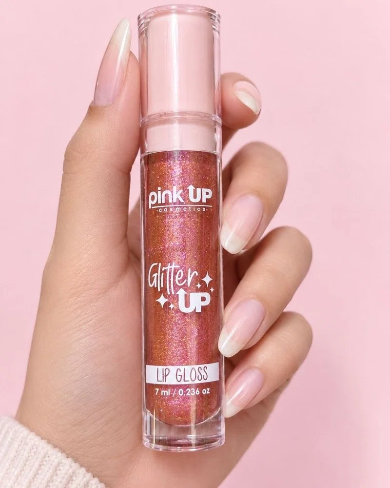 Lip Gloss Glitter Up - Pink Up