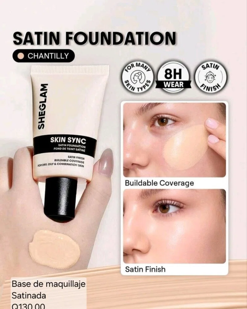Base de Maquillaje Satinada Sheglam **BAJO PEDIDO**