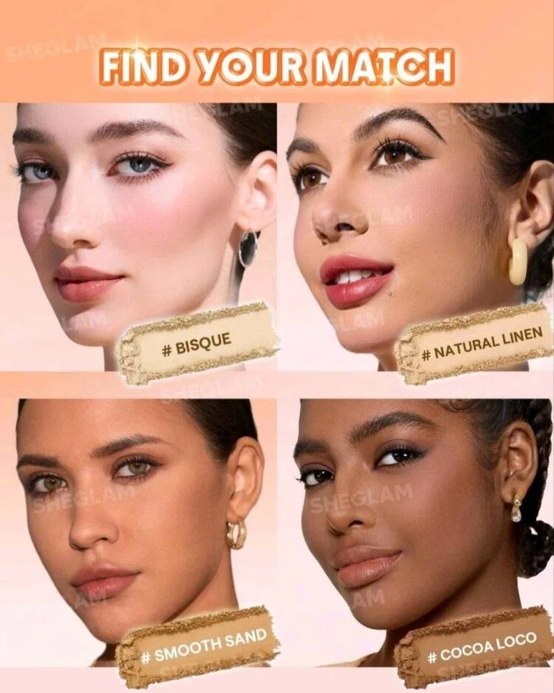 Polvos compactos con Protección Solar Sheglam **BAJO PEDIDO**