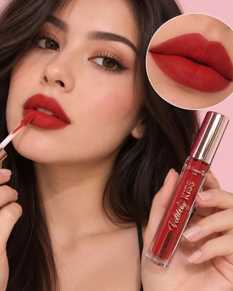 Labial Liquido Mate Velvety Kiss - Amor Us