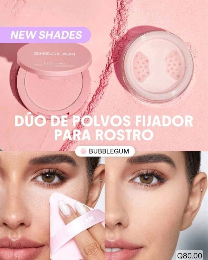 Duo de polvos Insta Ready Bubblegum Sheglam **BAJO PEDIDO**